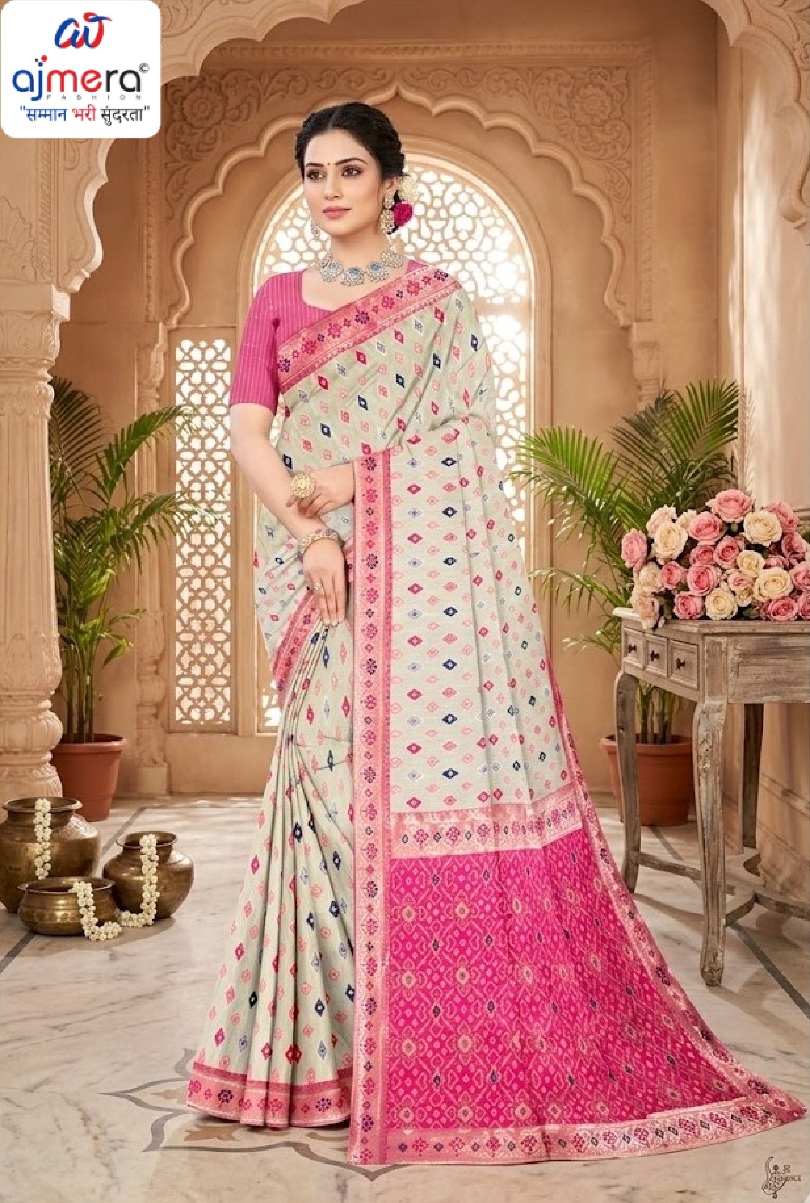 B2B Saree Supplier without Blouse for Premium Ethnic and Traditional Wear | RT-JHUMKA