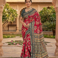 Designer Printed Saree with Blouse Piece for Special Occasions | VER-SHANTI-47833