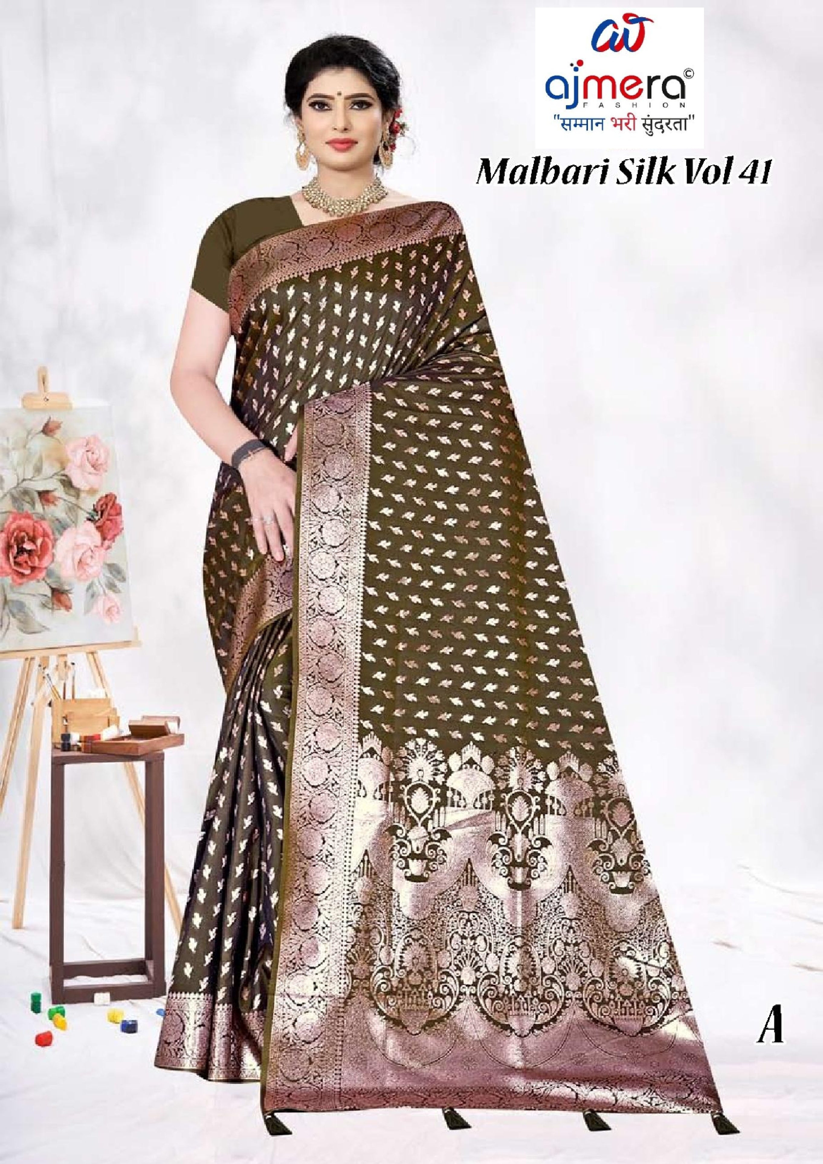 Luxury Jacquard Silk Saree with Blouse Piece for Wedding & Party Wear | TUL-MALBARI SILK VOL-41