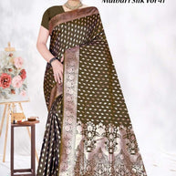 Luxury Jacquard Silk Saree with Blouse Piece for Wedding & Party Wear | TUL-MALBARI SILK VOL-41