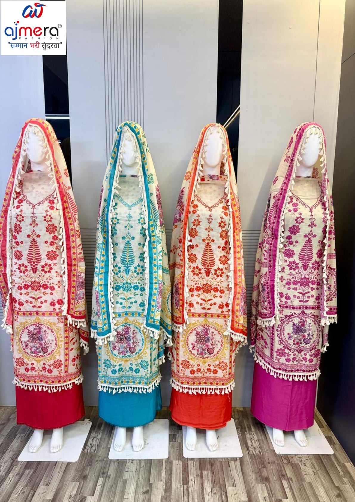 Premium Viscose Unstitched Suit Set | AAR-RAMOLA