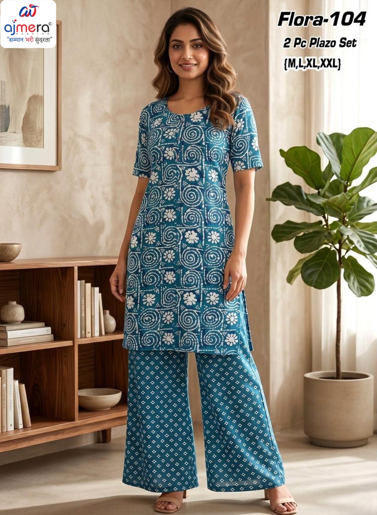 Designer Floral Style Kurti Set for Women | AAC-FLORA