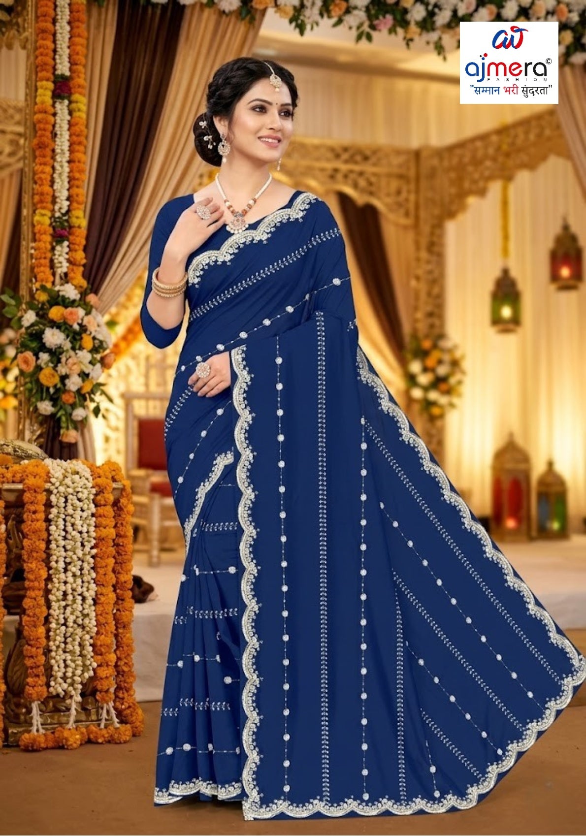 Dyed Matching Saree Manufacturer with Blouse Piece for Premium Ethnic and Traditional Wear | SRS-SHYAM SUNDARI