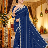 Dyed Matching Saree Manufacturer with Blouse Piece for Premium Ethnic and Traditional Wear | SRS-SHYAM SUNDARI
