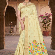 Luxury Elegance Jacquard Silk Saree Without Blouse | TUL-KOLAPURI SONG COTTON