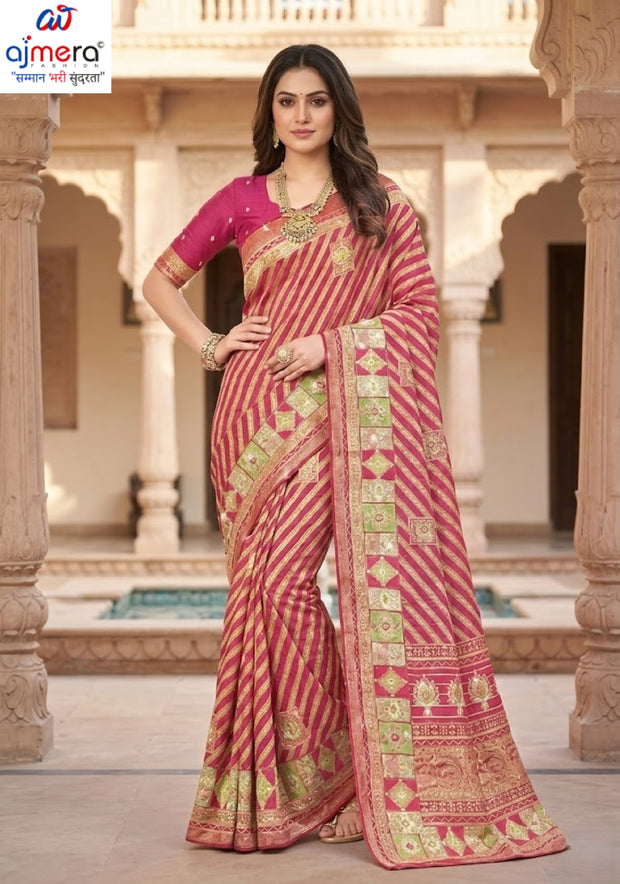 Designer Printed Saree with Blouse Piece for Special Occasions | SSR-FOCUS