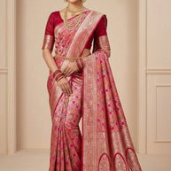 Premium Touch Jacquard Silk Saree With Blouse Piece | MUT-DHRUVI
