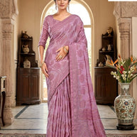 Premium Printed Saree with Matching Blouse Piece for Ethnic Elegance  | RDD-LANDMARK