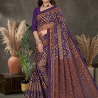 Premium Cotton Saree with Blouse Piece for Premium Ethnic and Traditional Wear | TLS-CHITRALEKHA WITH BP