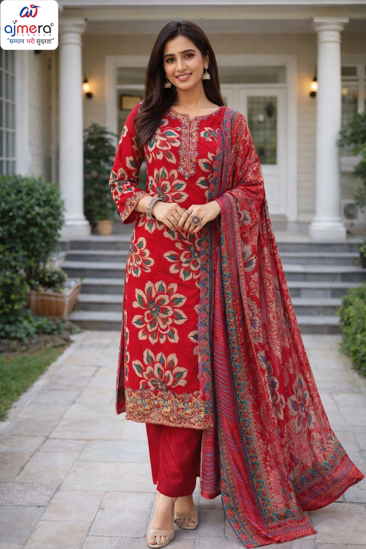 Premium Rayon Unstitched Suit Set | VAS-TURKISH-9