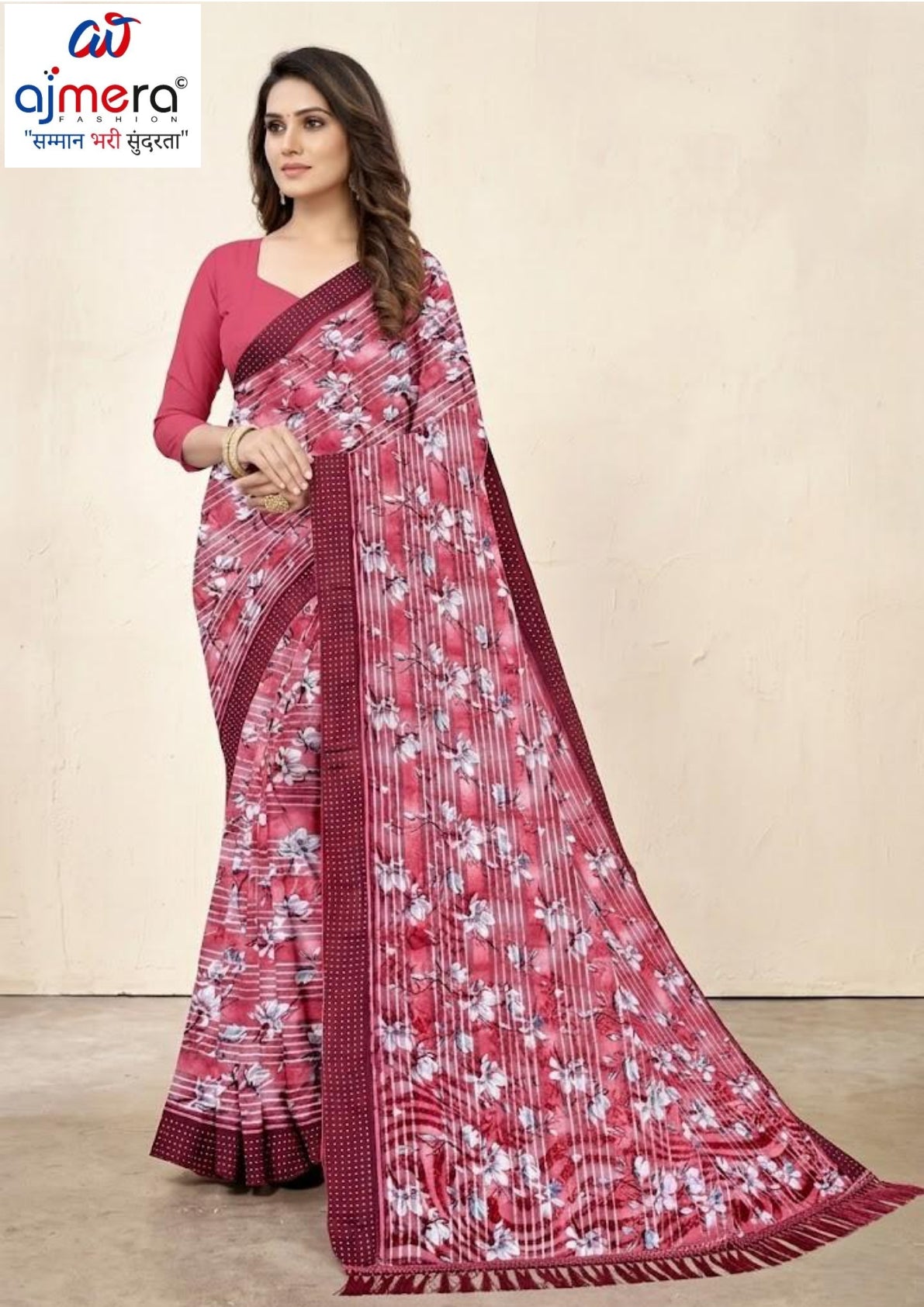 Designer Printed Saree with Blouse Piece for Special Occasions  | CAS-JAWANI DIWANI