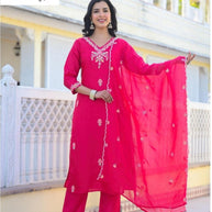 Designer Embroidered Pakistani Suit Set for Women | FSP-K2854