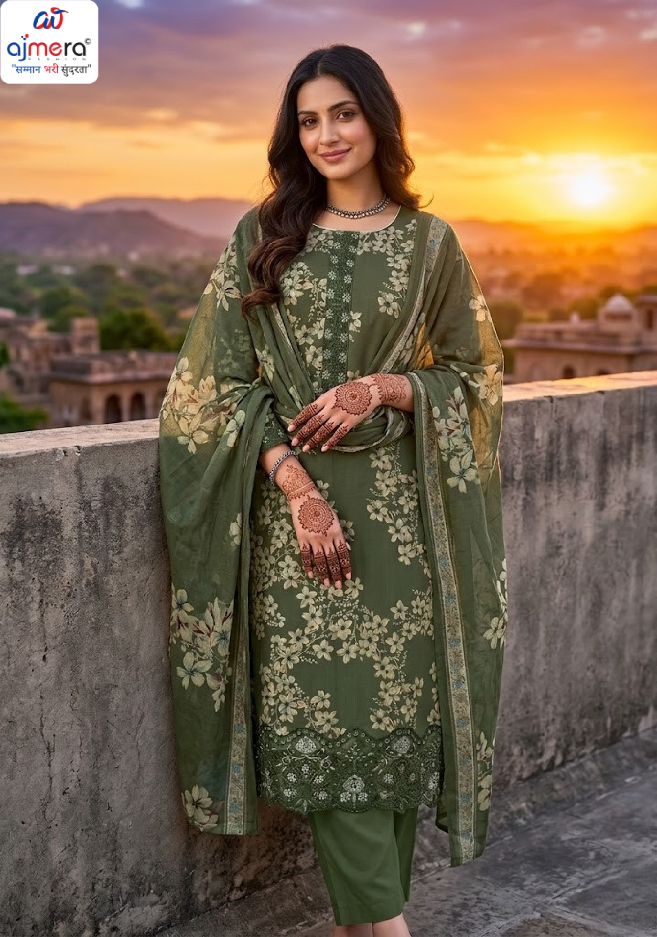 Elegant Unstitched Salwar Suit | VAS-AL HAYA