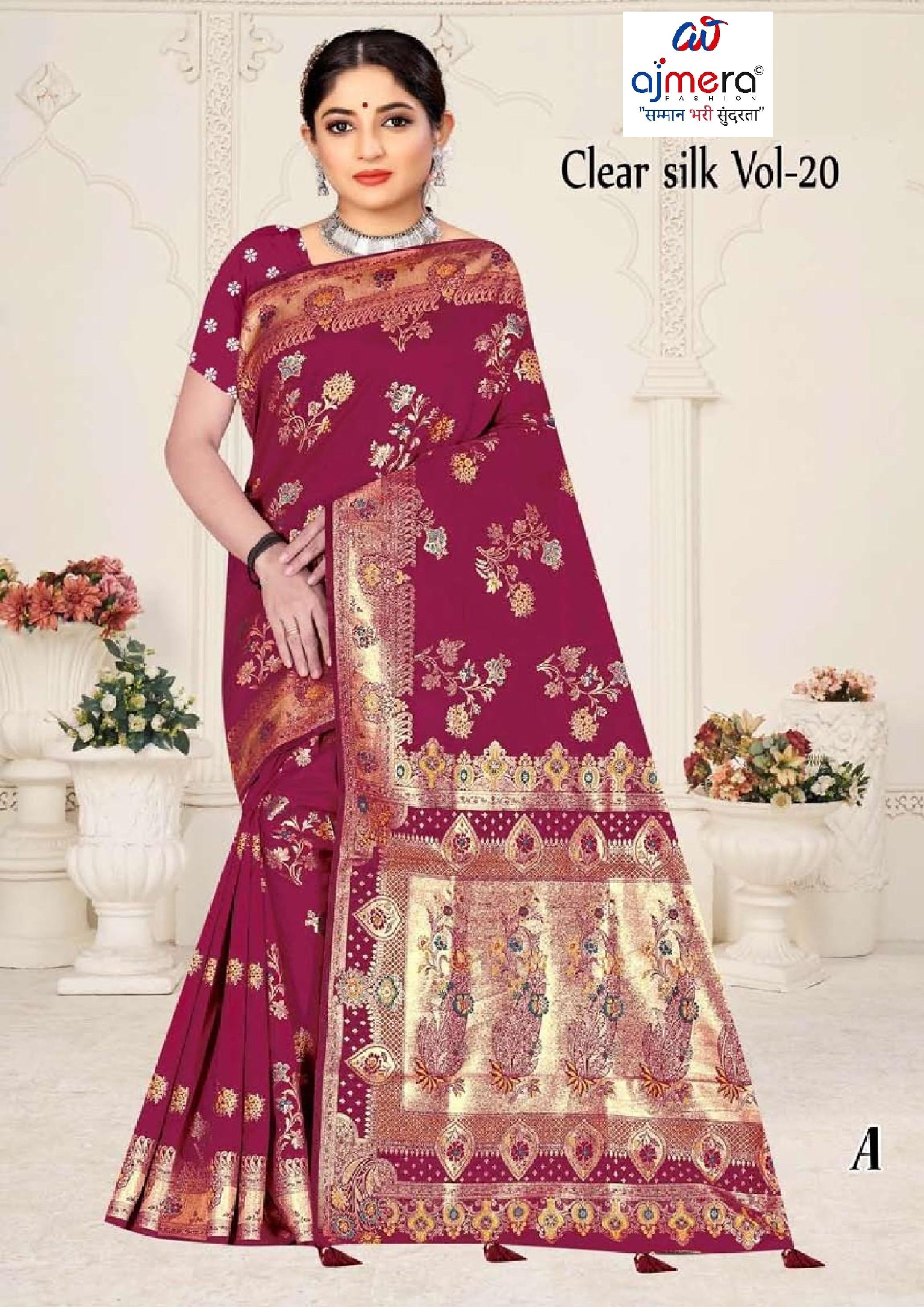 Designer Jacquard Silk Saree with Blouse Piece for Traditional Occasions | TUL-CLEAR SILK VOL-20