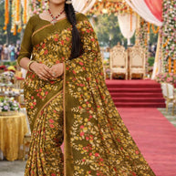 Classic Printed Saree with Blouse Piece for Timeless Traditional Style  | GLC-FULL DEMOND