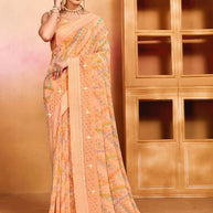 Designer Printed Saree with Blouse Piece for Special Occasions  RDD-ALEXA