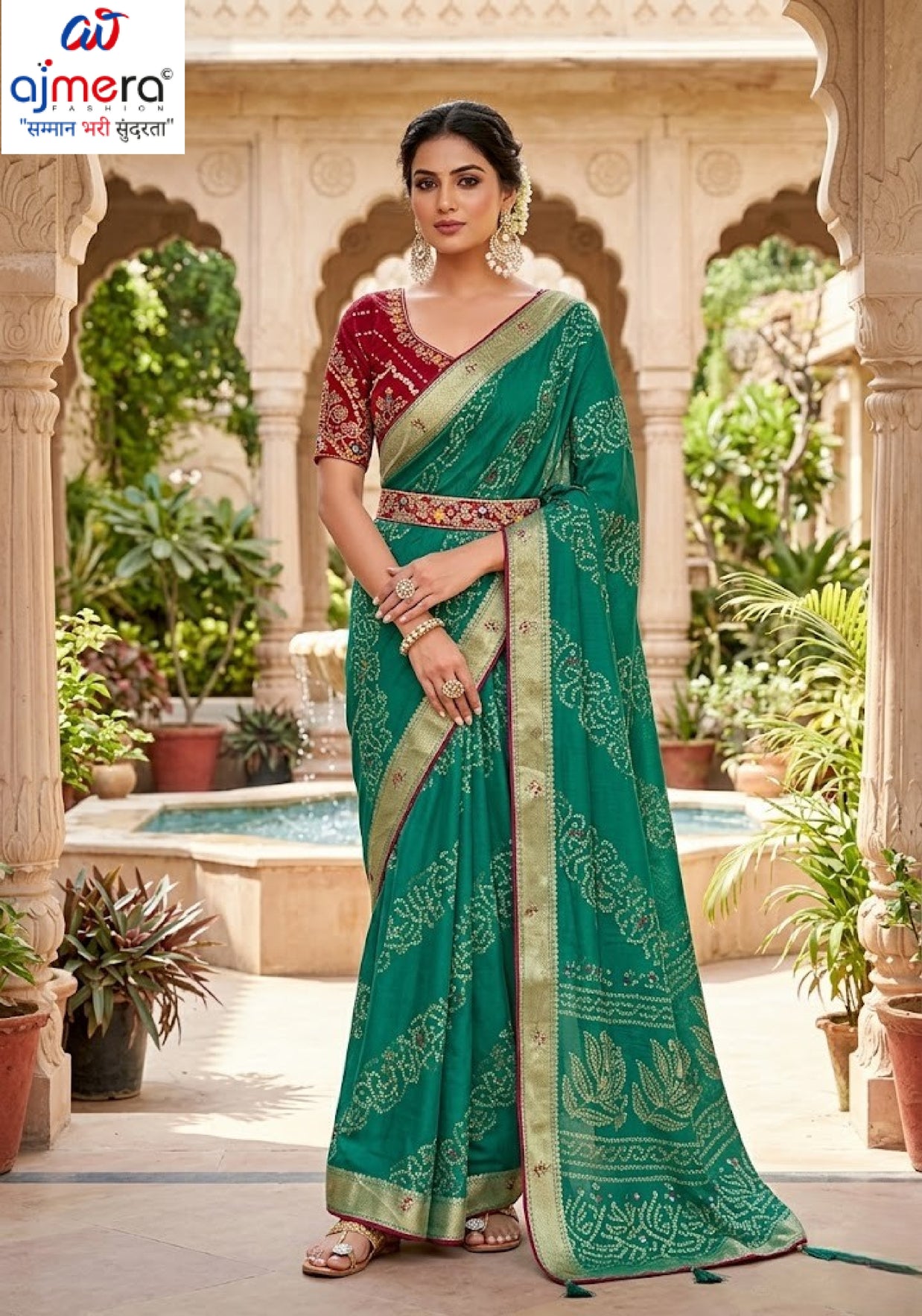 Graceful Printed Saree with Blouse Piece for Modern Ethnic Fashion | VDT-NITYA-7