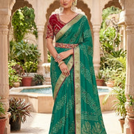 Graceful Printed Saree with Blouse Piece for Modern Ethnic Fashion | VDT-NITYA-7