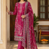 Trendy Rayon Print Unstitched Suit Set | VAS-LIME LIGHT-3