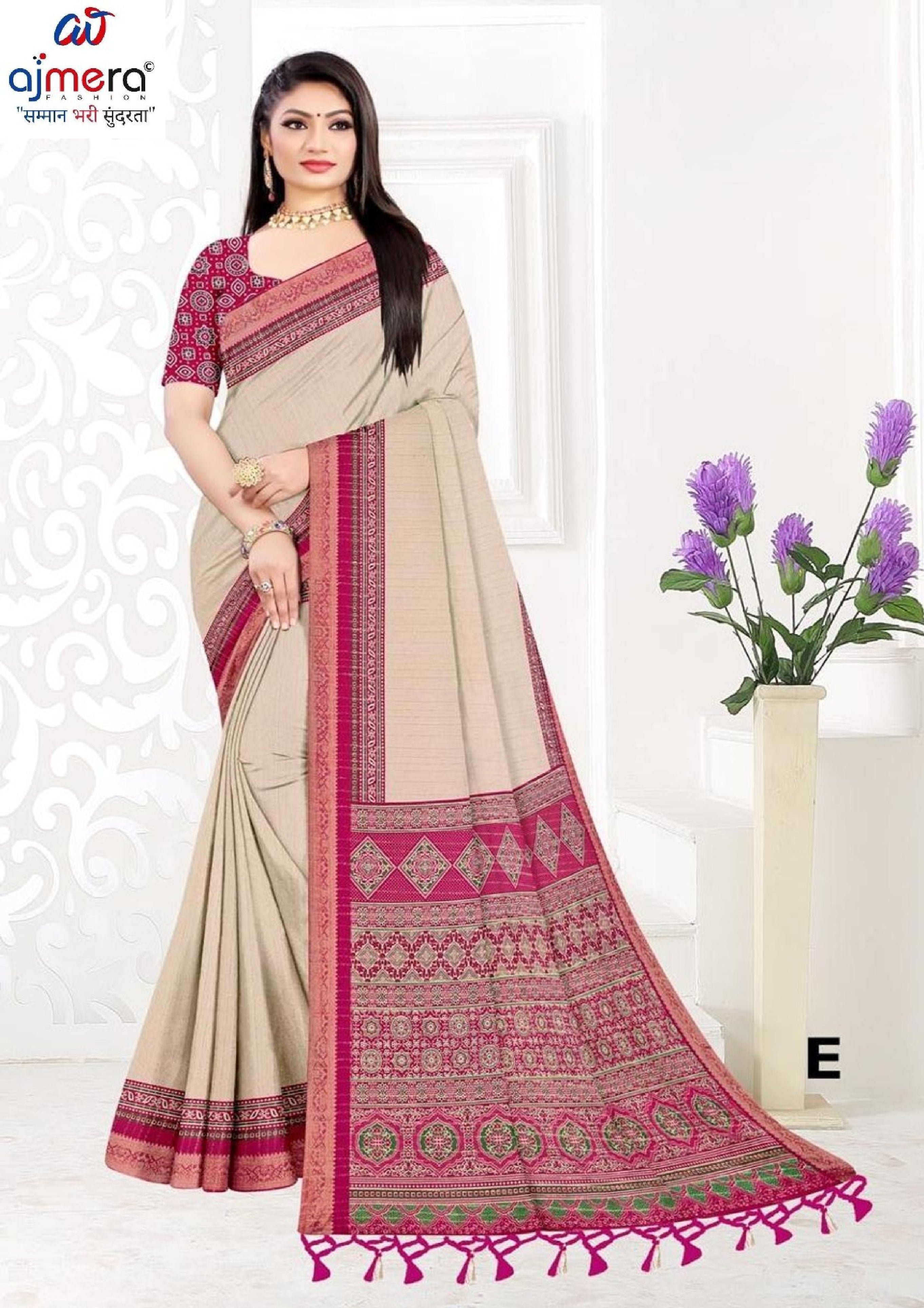 Trendy Printed Saree with Blouse Piece for Women’s Ethnic Wardrobe | PUS-JALPARI-1