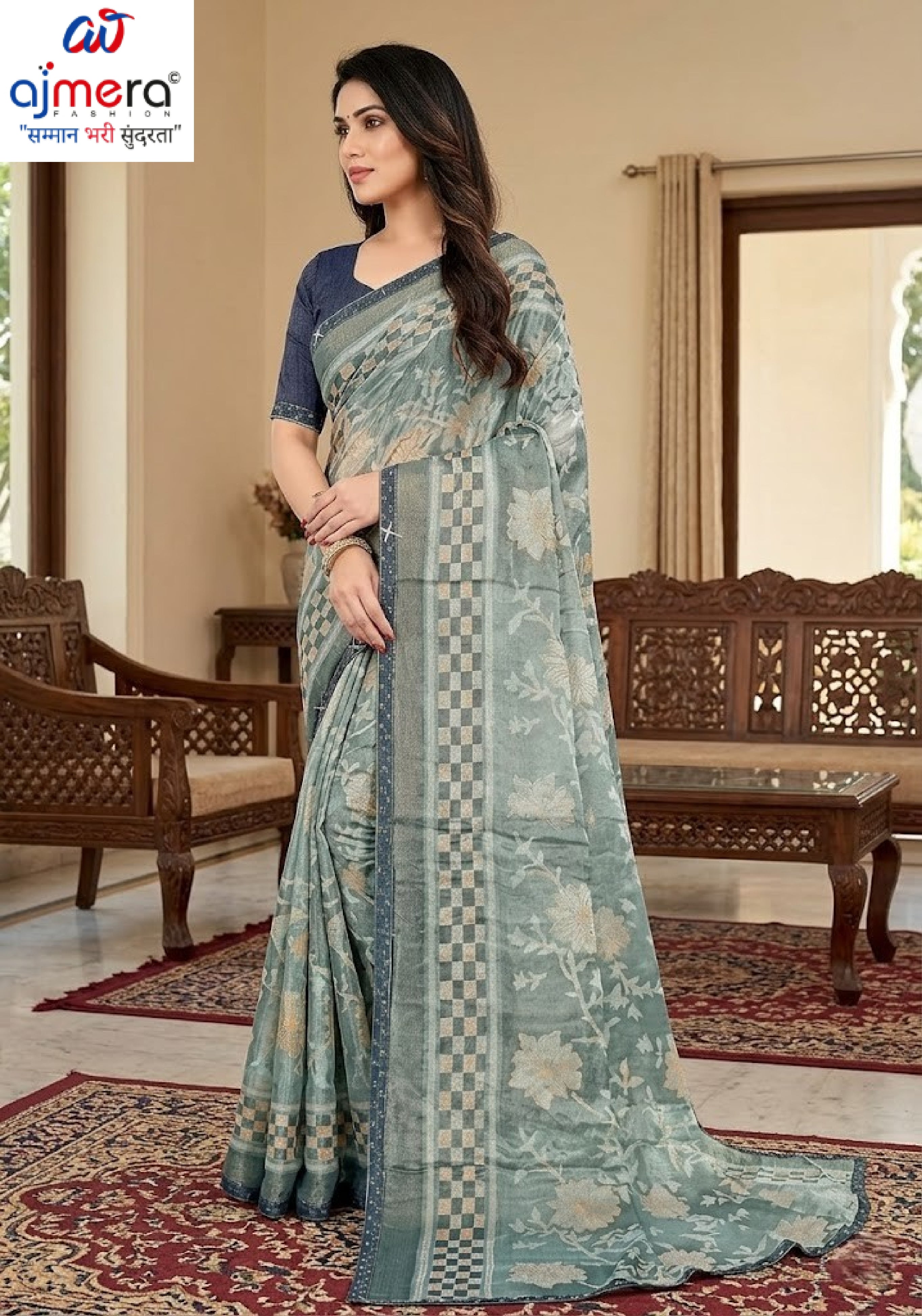 Fashionable Printed Saree with Blouse Piece for Festive Collection | TTS-HEENA VOL-28