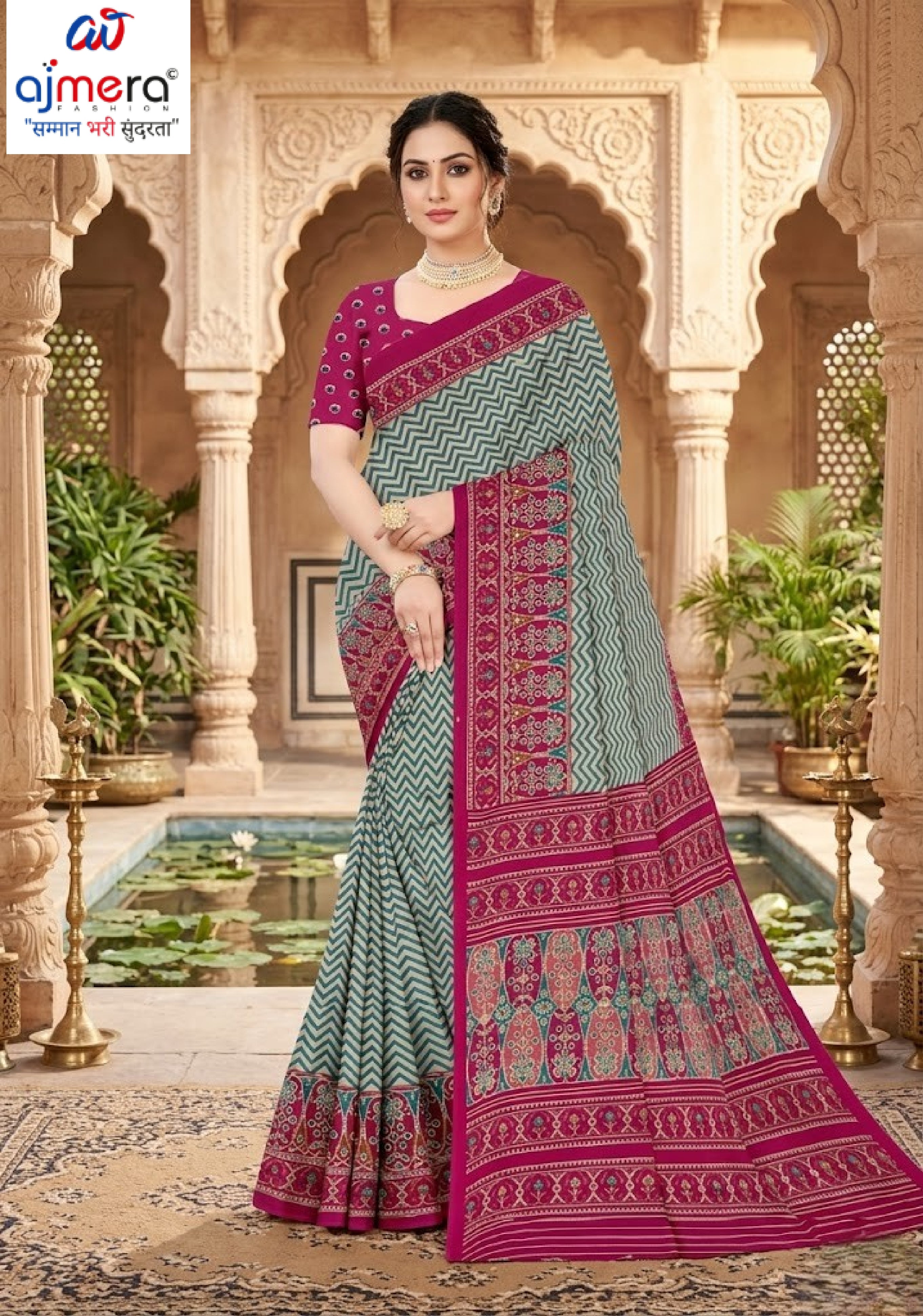 Trendy Printed Saree with Blouse Piece for Women’s Ethnic Wardrobe | PUS-DREAM GIRL-513