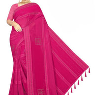 Dyed Matching Saree B2B Supplier with Blouse Piece for Premium Ethnic and Traditional Wear | RAL-CITY PALACE