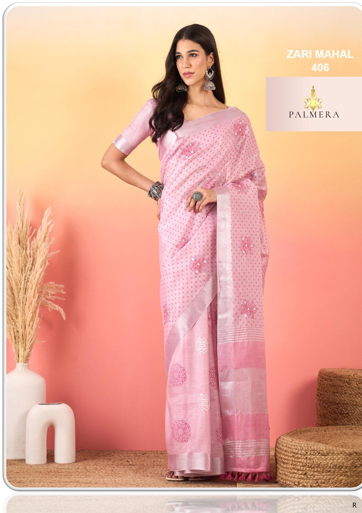 Palmera Saree Manufacturer and Palmera Saree Supplier | ALL-ZARI MAHAL VOL-04