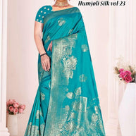 Luxury Jacquard Silk Saree With Blouse Piece | TUL-HUMJOLI SILK VOL-23