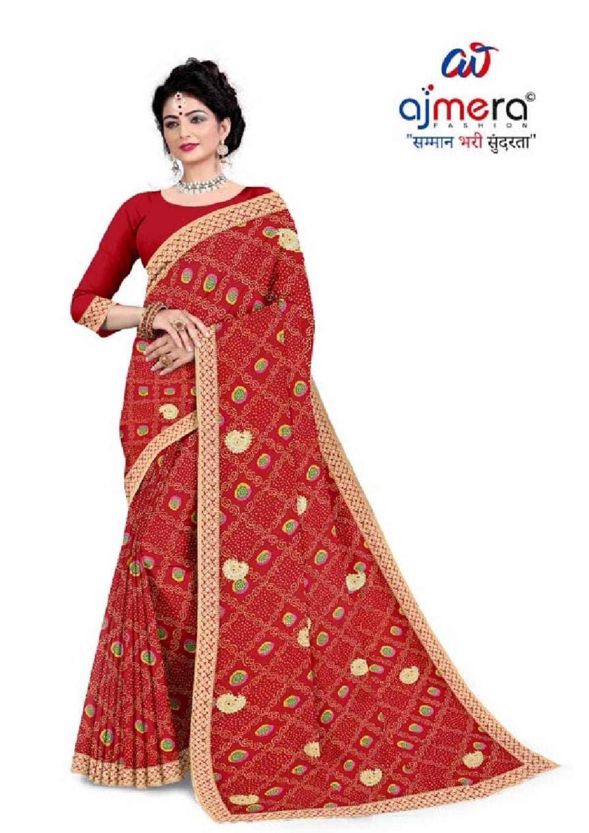 Stylish Printed Saree with Blouse Piece for Traditional Celebrations | TD-RASPURI