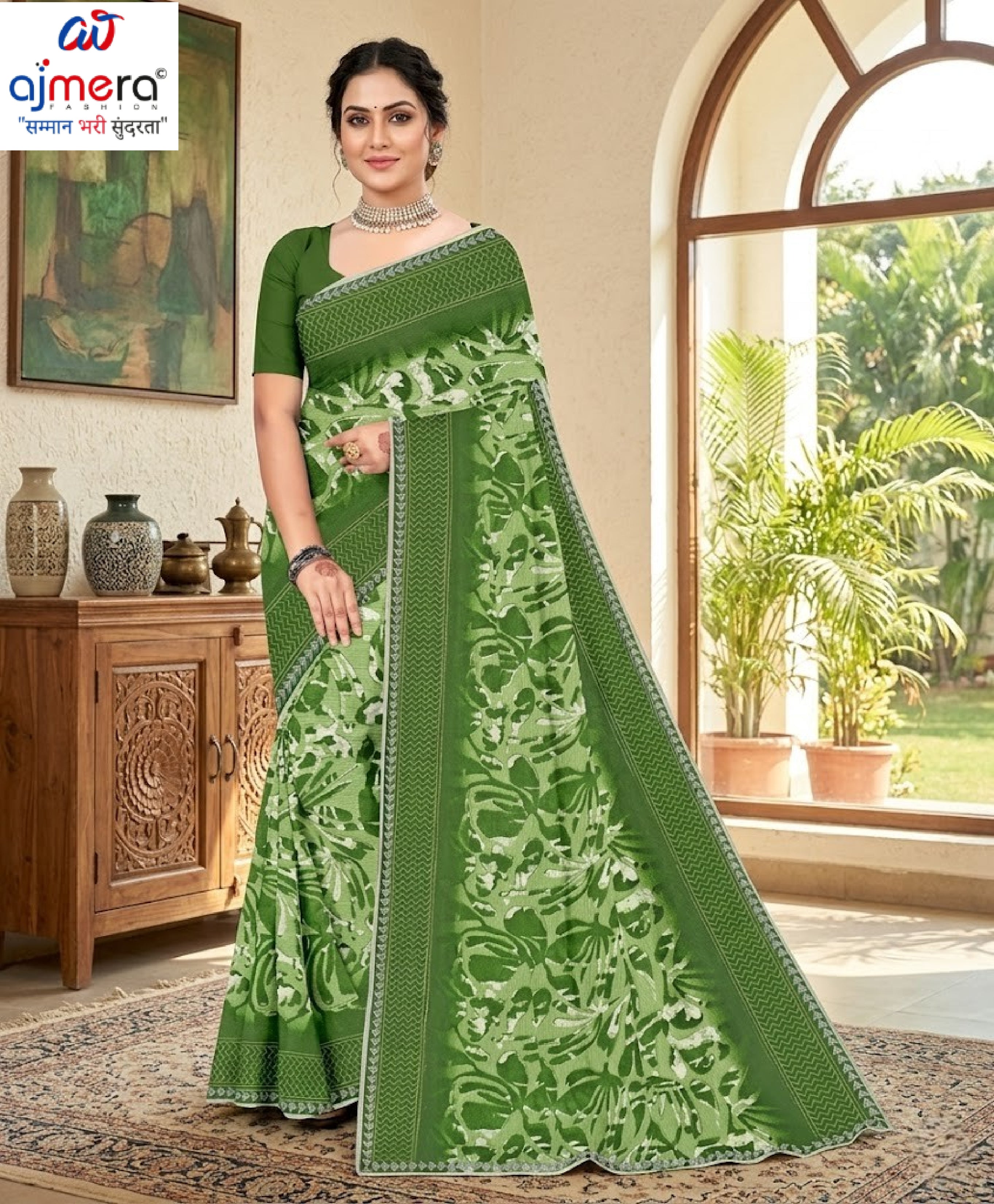 Beautiful Printed Saree with Blouse Piece for Cultural Celebrations | GPT-MEGHA-1