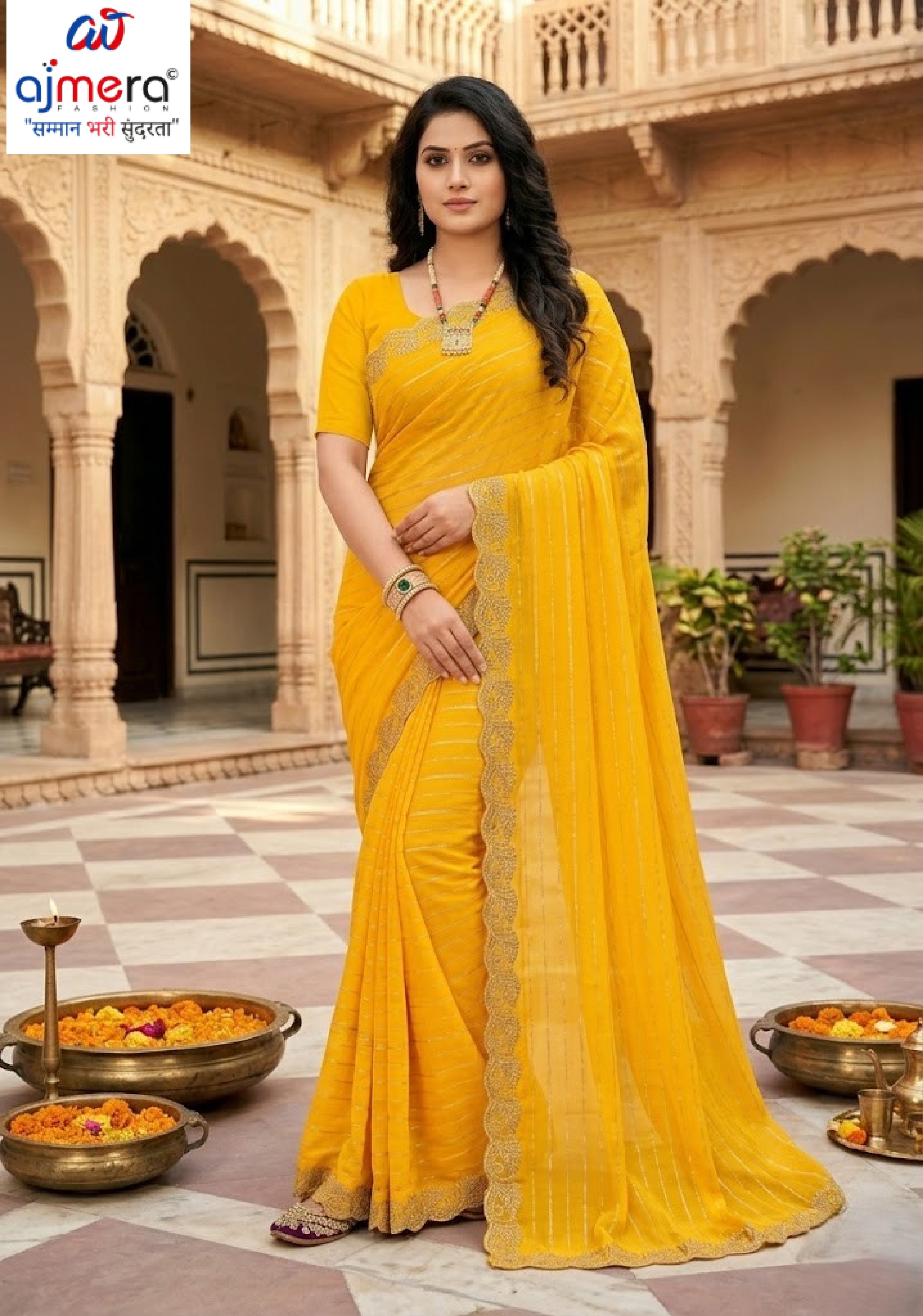 Crepe Dyed Matching Saree with Blouse Piece for Premium Ethnic and Traditional Wear | RAL-SHEHANSHA