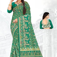 Classic Printed Saree without Blouse for Timeless Traditional Style  | GLC-KALASH