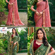 Graceful Printed Saree with Blouse Piece for Modern Ethnic Fashion  | VDT-SONAKSHI-3