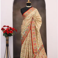 Ganga Blended Silk Saree with Blouse for Premium Ethnic and Designer Wear | ALL-GANGA-04