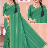 Printed Dyed Matching Saree with Blouse Piece for Premium Ethnic and Traditional Wear | RAL-VPM-1