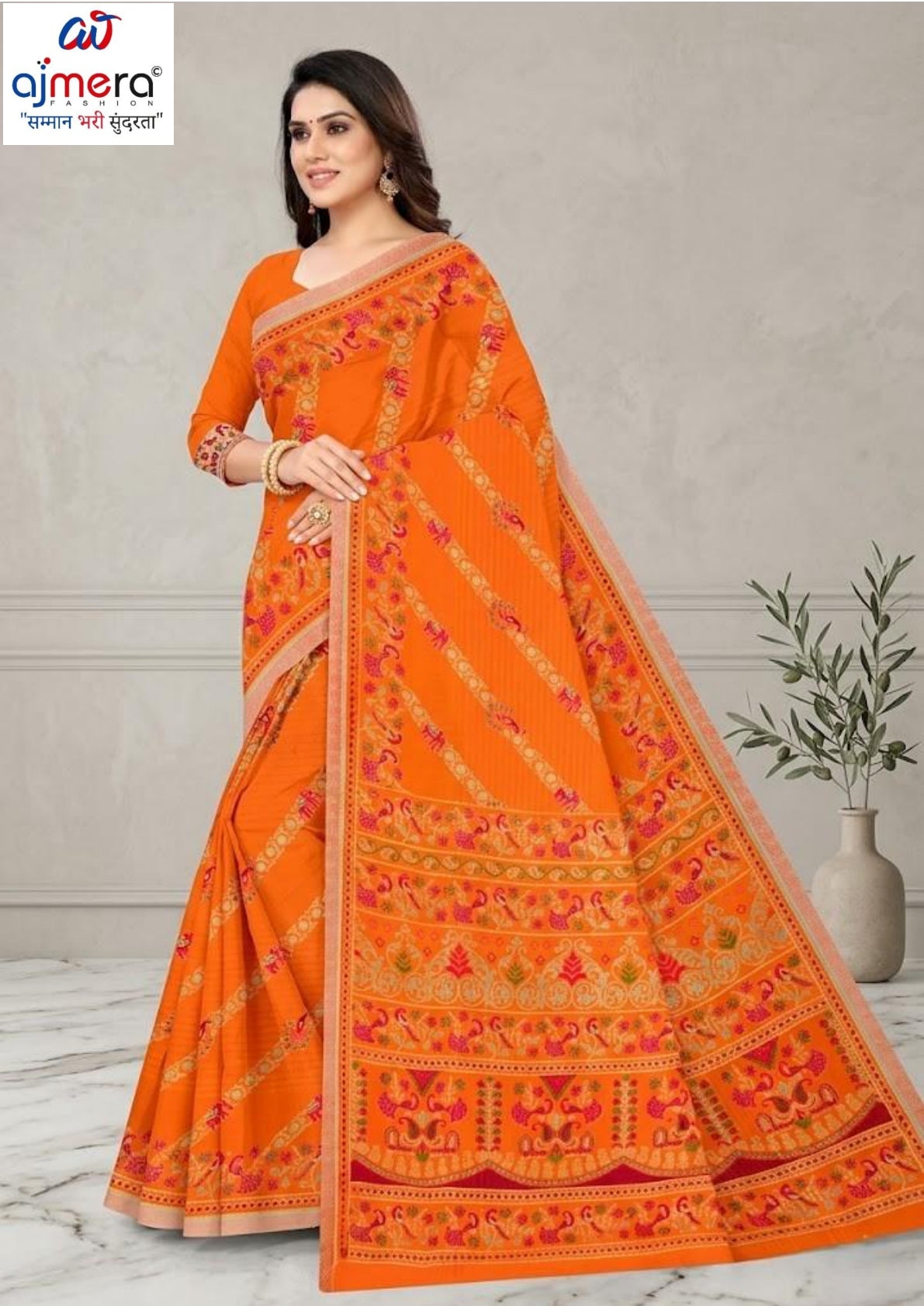 Pure Cotton Saree with Without Blouse for Premium Ethnic and Traditional Wear | TLS-PREETY SILK