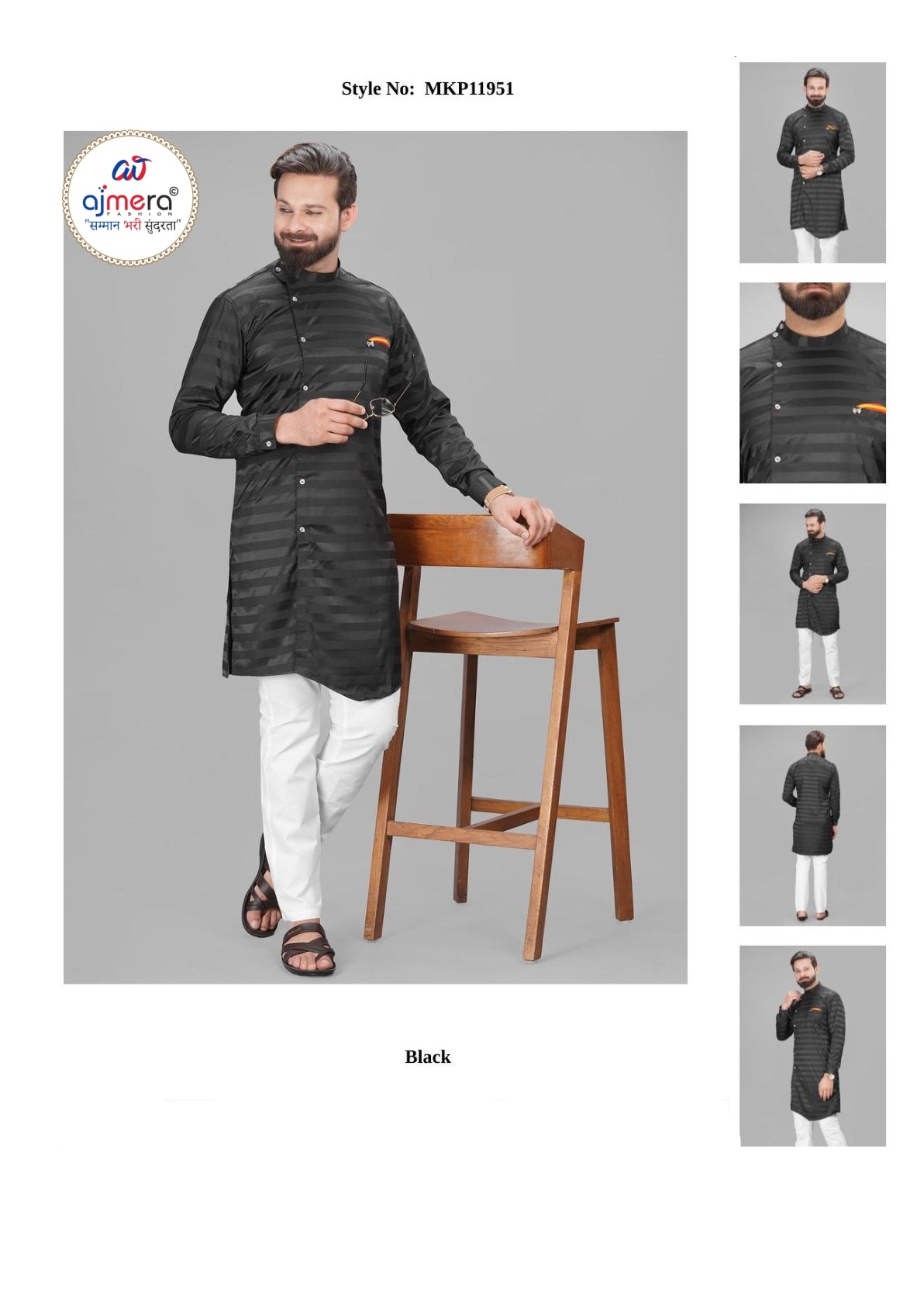 Premium Men's Kurta & Payjama for Wedding & Festive Wear | SNA-MKP11951