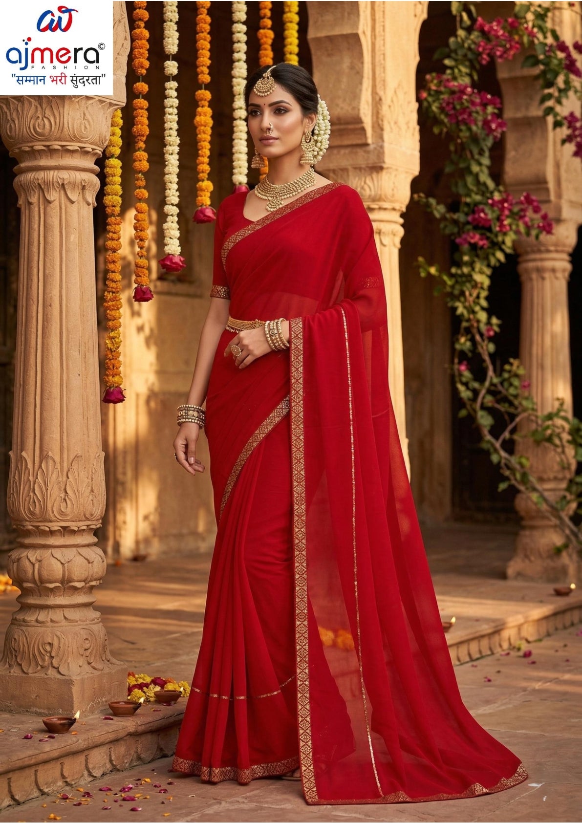 Factory Rate Dyed Matching Saree with Blouse Piece for Premium Ethnic and Traditional Wear | RAL-SHATAK