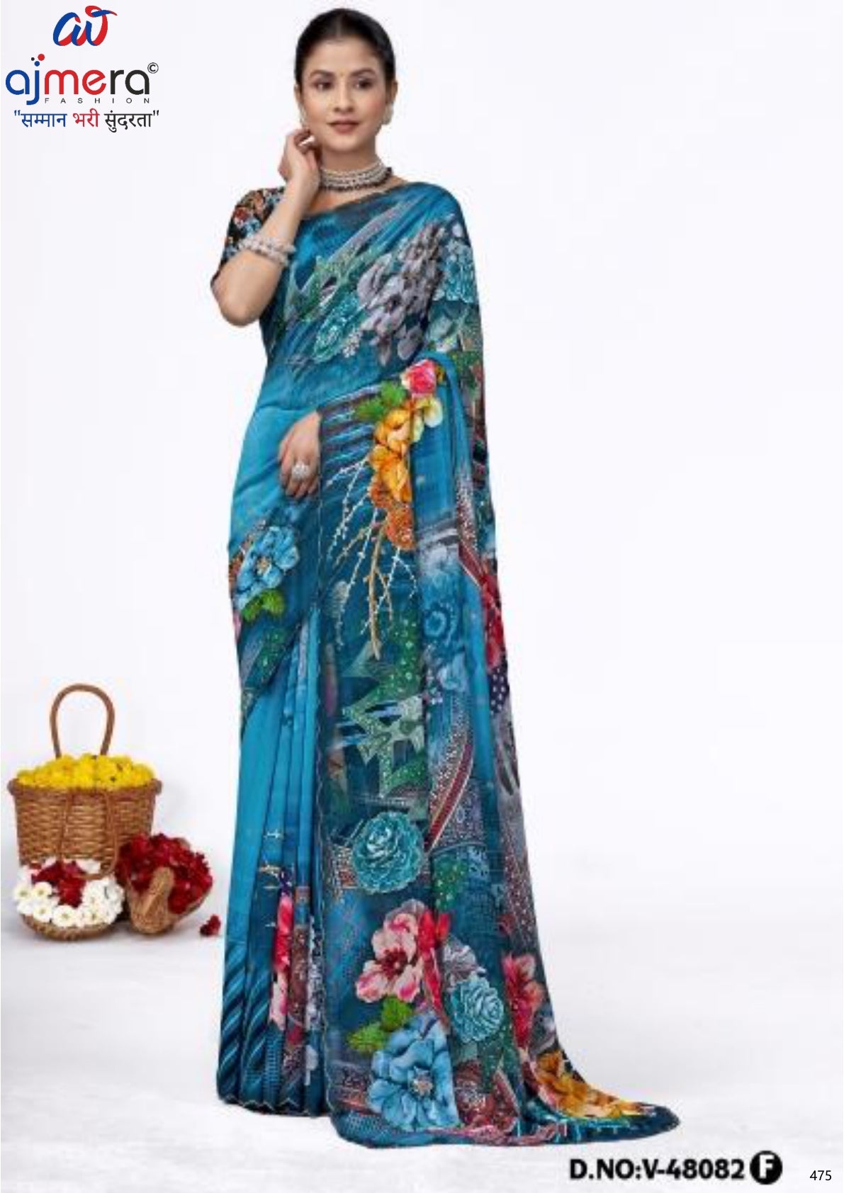 Classic Printed Saree with Blouse Piece for Timeless Traditional Style  | VER-LOVE CHESS-48082