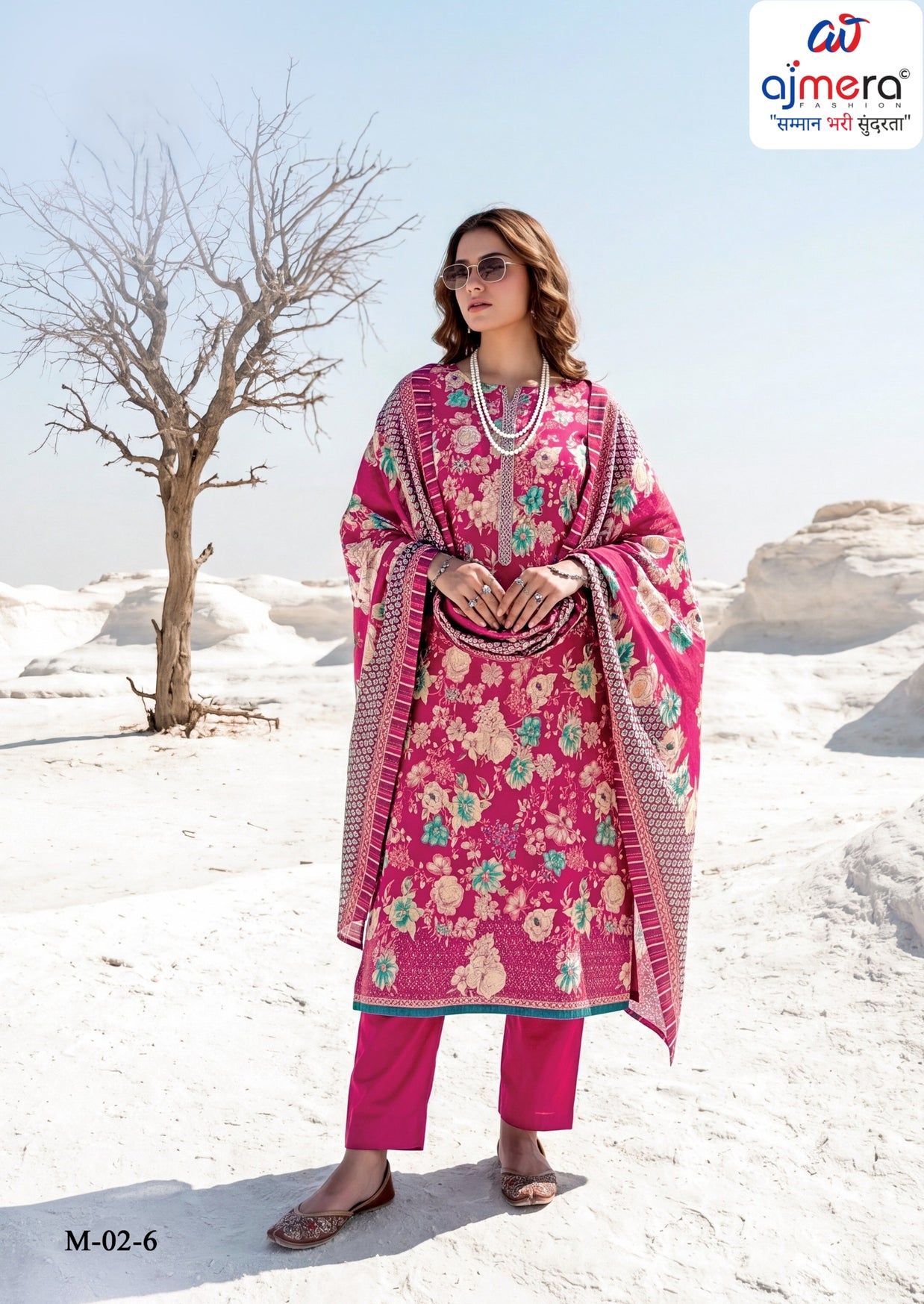 Premium Pure Jaam Cotton Unstitched Suit Set | VAS-LUMINA