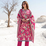 Premium Pure Jaam Cotton Unstitched Suit Set | VAS-LUMINA