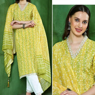 Plus Size Designer Kurti Set for Women | ISO-INAYAT-A