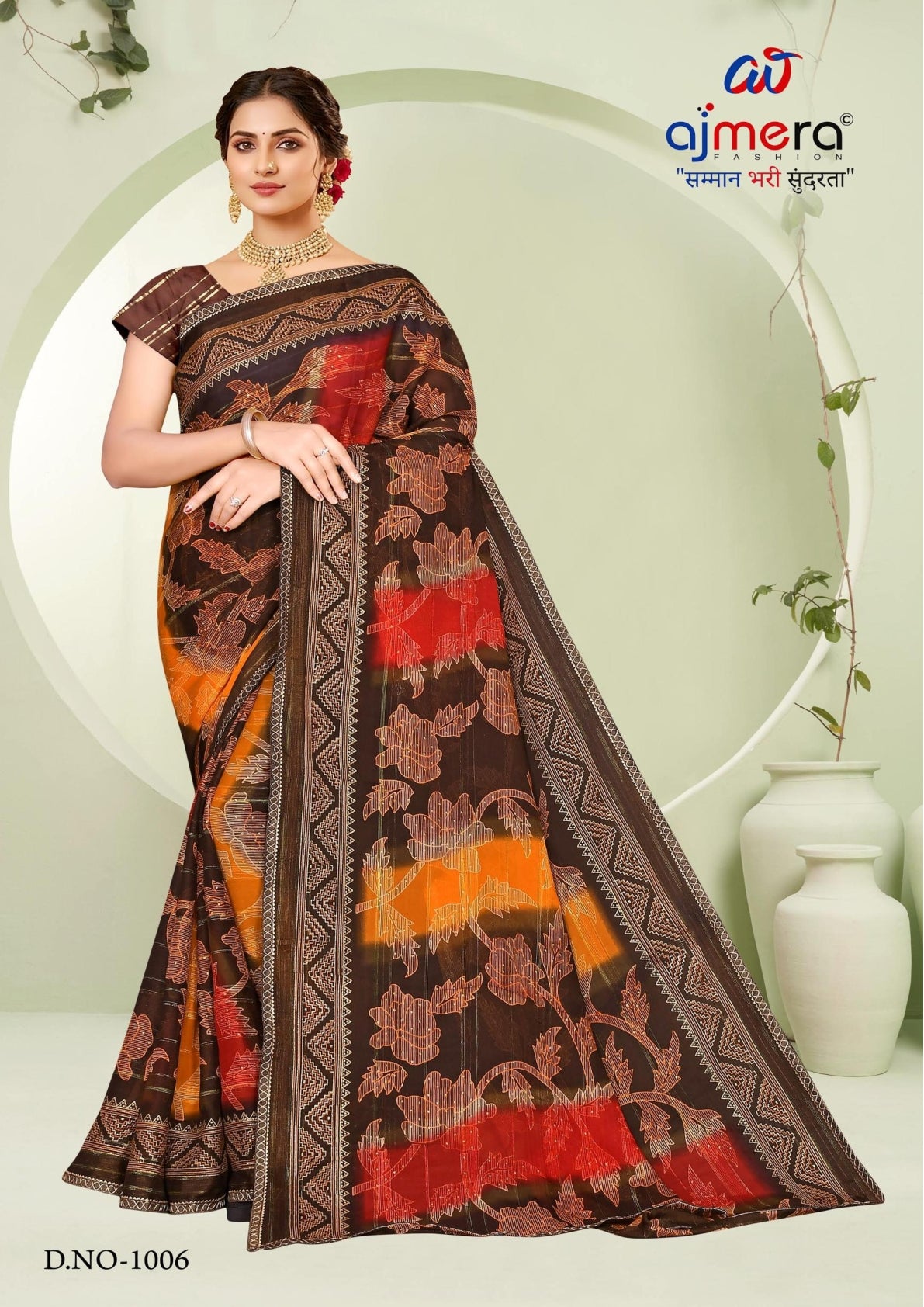 Exclusive Printed Saree with Blouse Piece for Elegant Ethnic Look  | SNR-JIVANIYA