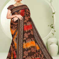 Exclusive Printed Saree with Blouse Piece for Elegant Ethnic Look  | SNR-JIVANIYA