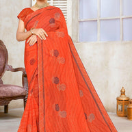 Graceful Printed Saree with Blouse Piece for Modern Ethnic Fashion  | SNR-LIBERTY