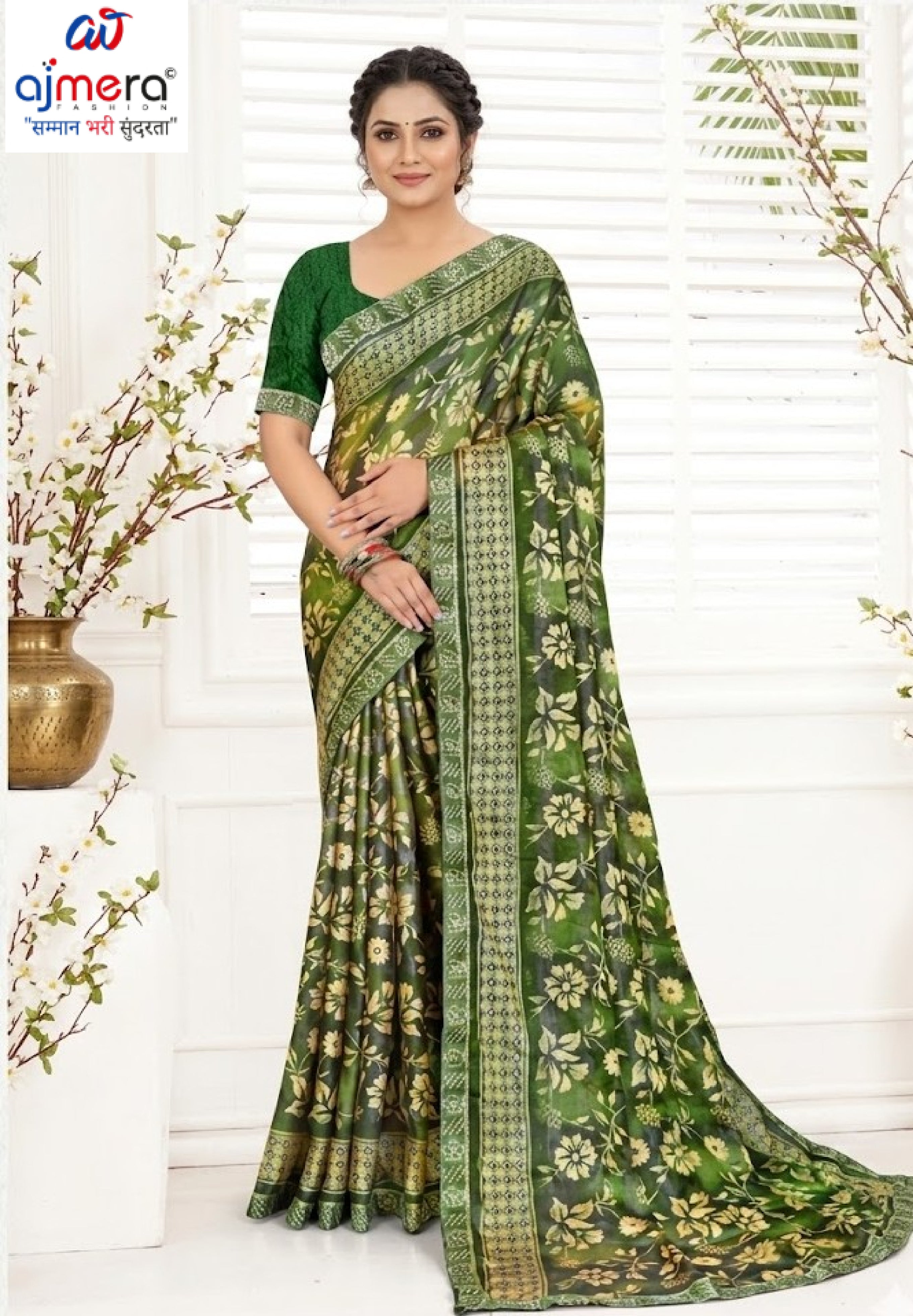 Premium Printed Saree with Matching Blouse Piece for Ethnic Elegance | TTS-GULSHAN VOL-8