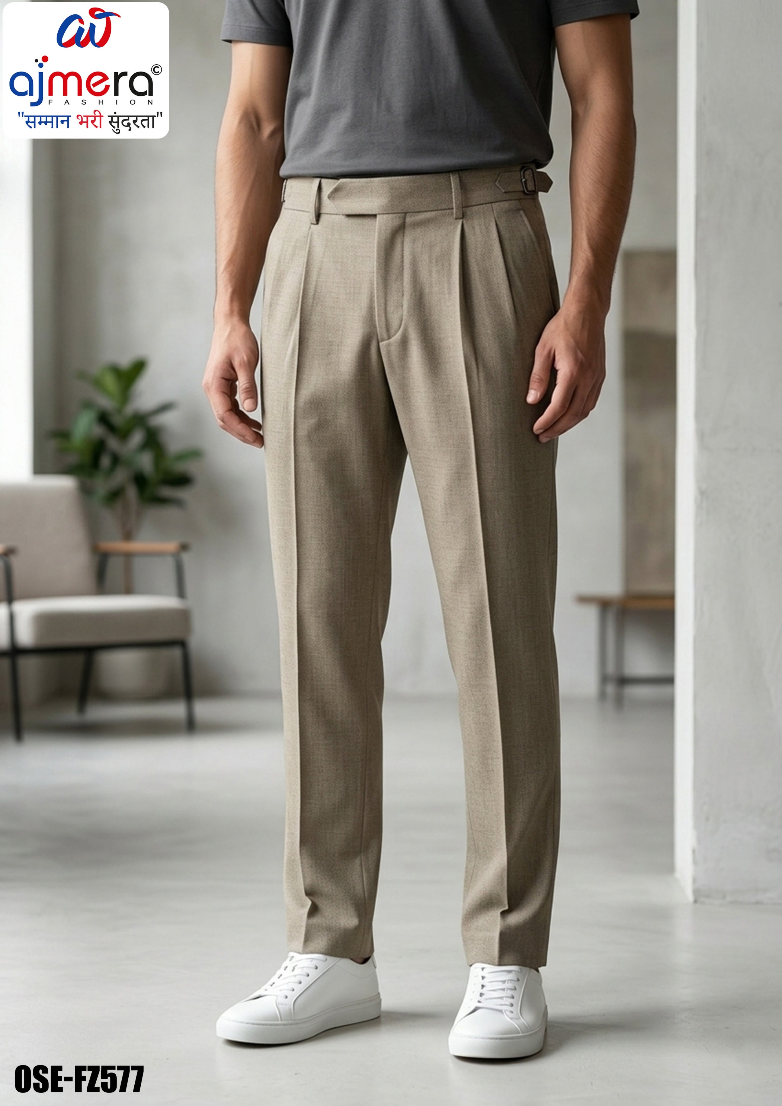 Premium Men's Formal Pant for Office & Business Wear | OSE-FZ577