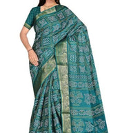 Classic Printed Saree with Blouse Piece for Timeless Traditional Style  | VER-NEELAM-32852