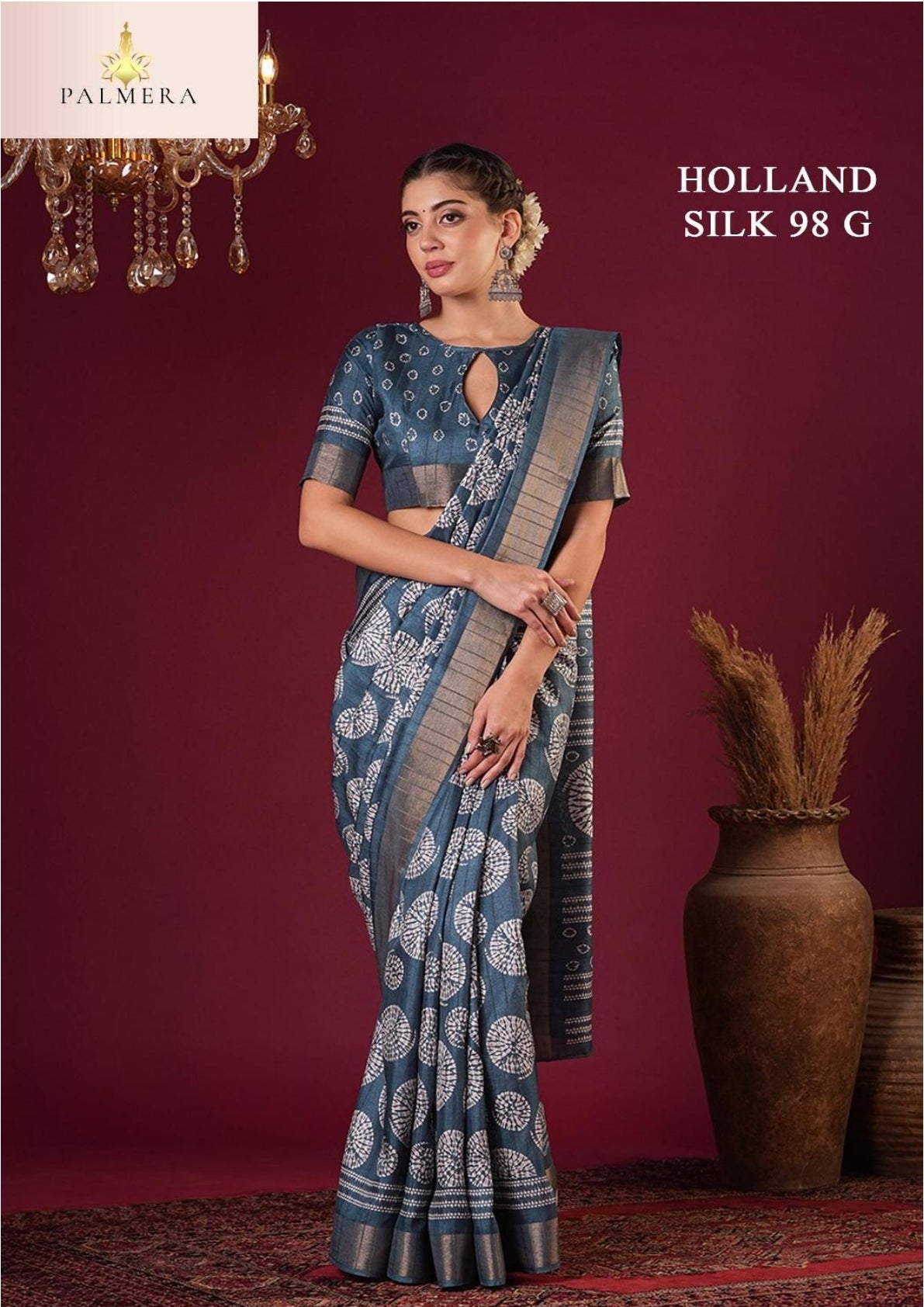 Holland Silk Kota Silk Saree with Blouse for Premium Ethnic and Traditional Wear | ALL-HOLLAND SILK-98